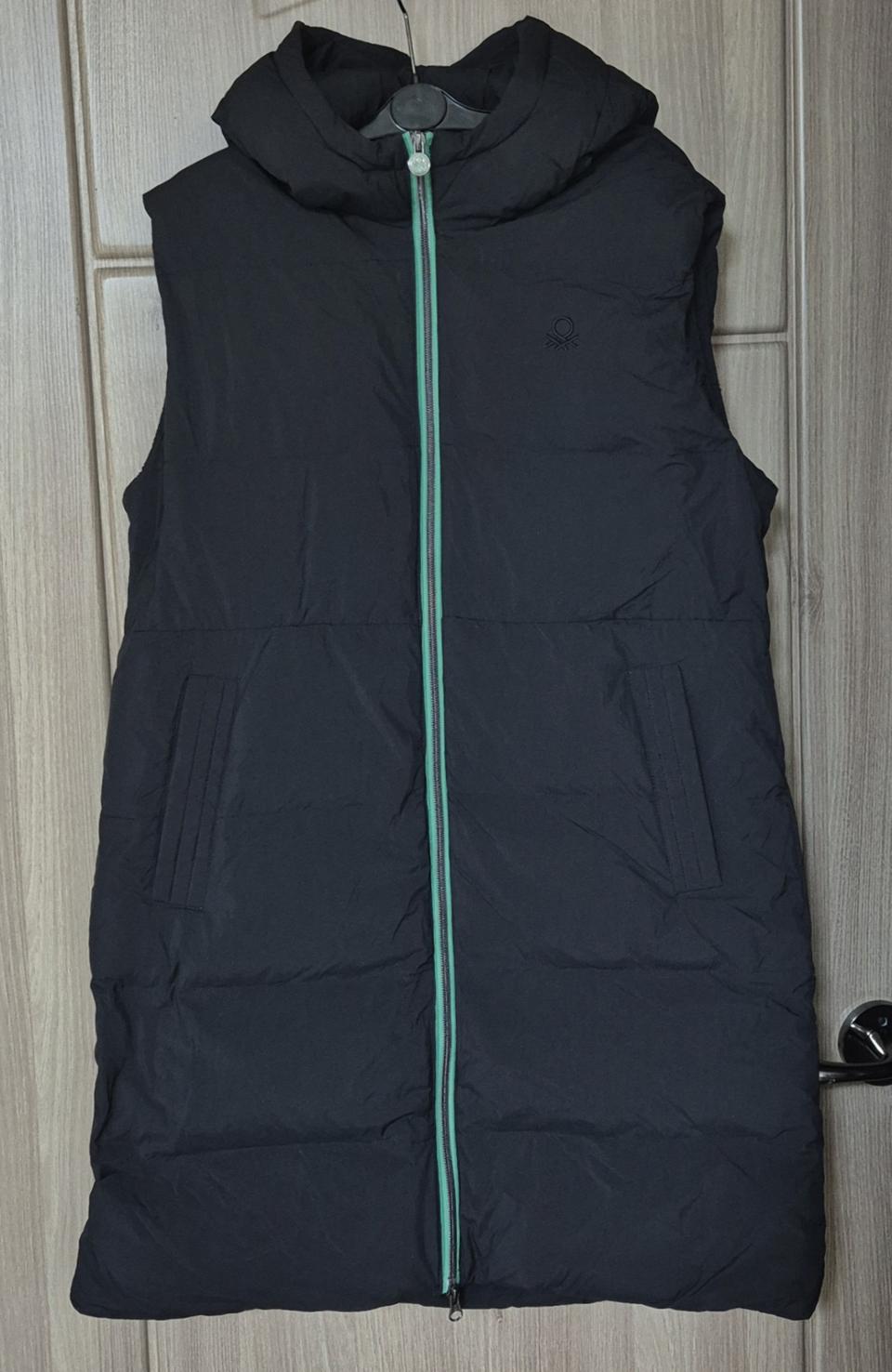 베네통 롱 패딩조끼(여성용)L