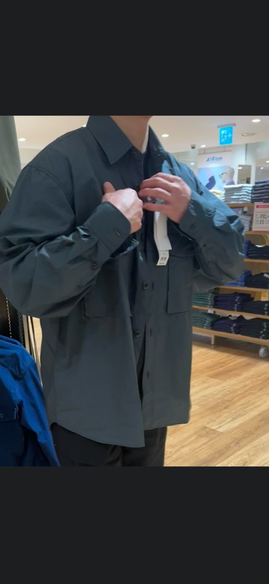 유니클로 셔츠자켓 워크자켓 매장정품