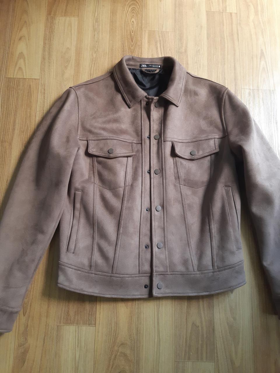 자라 스웨이드 코치자켓 워크자켓 매장정품