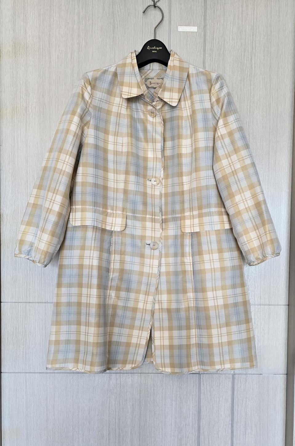 큰 66~77)드라이완료/ 비꼴리끄 실크 자켓