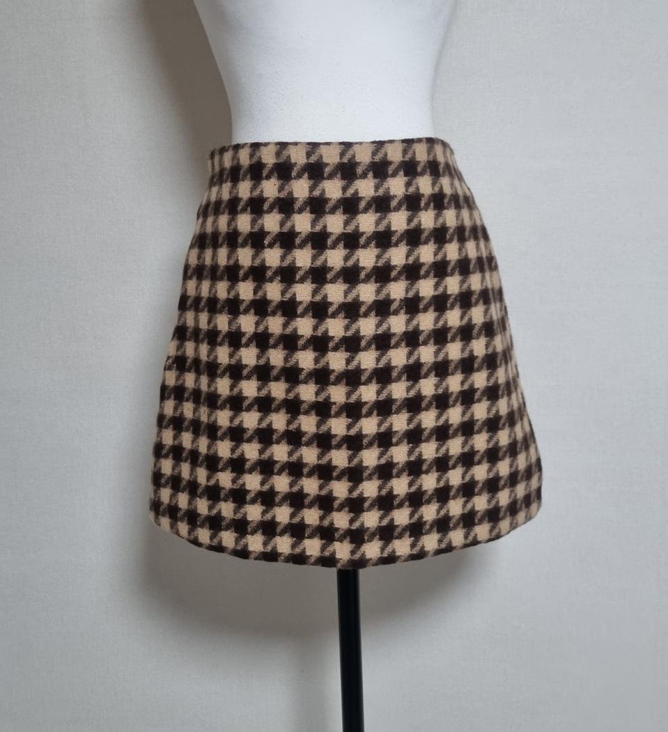 S133 하운드체크모직미니스커트66