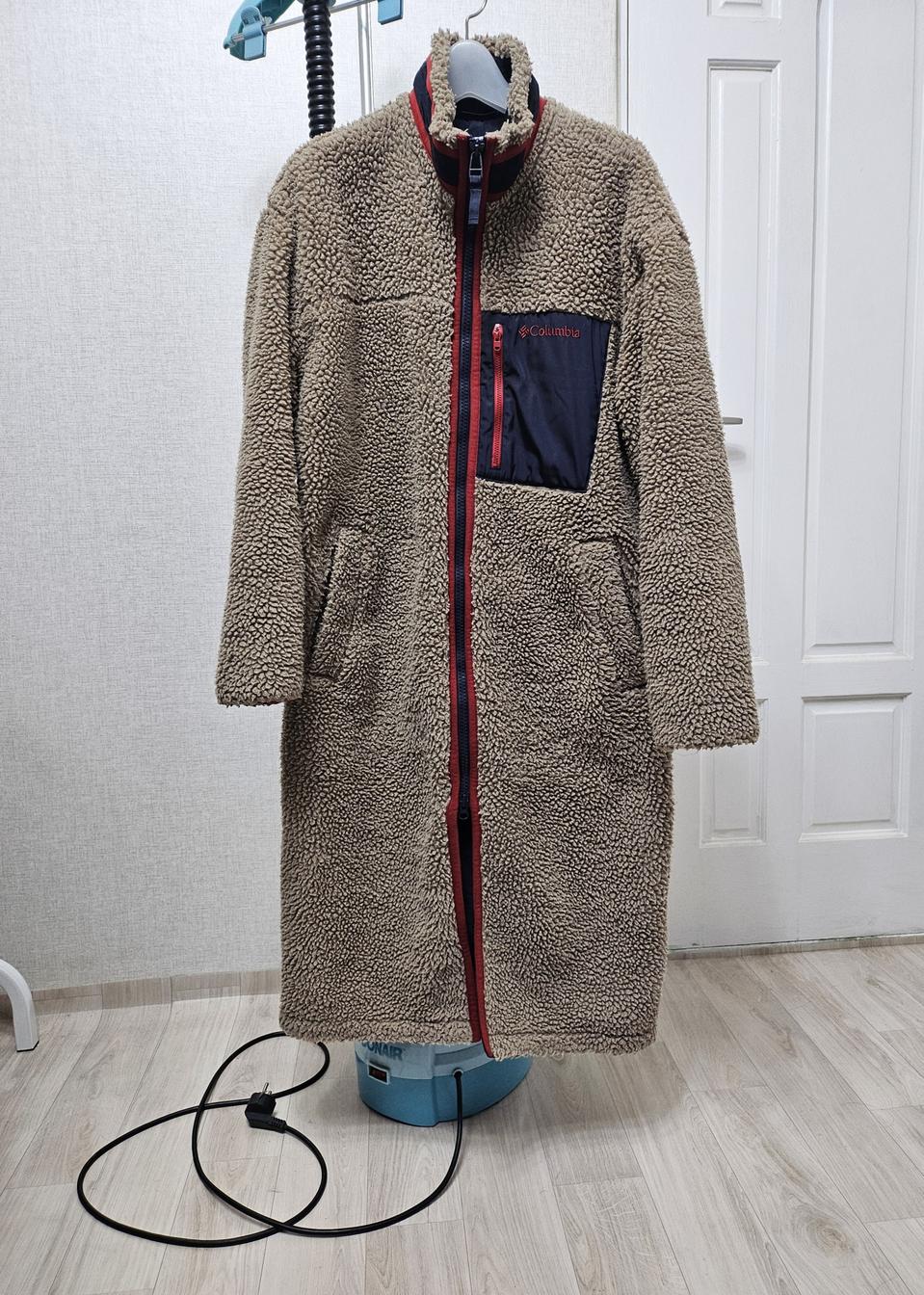 (95~100)M ☆초대장급☆콜롬비아 2중지퍼[카멜]쉐르파 롱 후리스점퍼