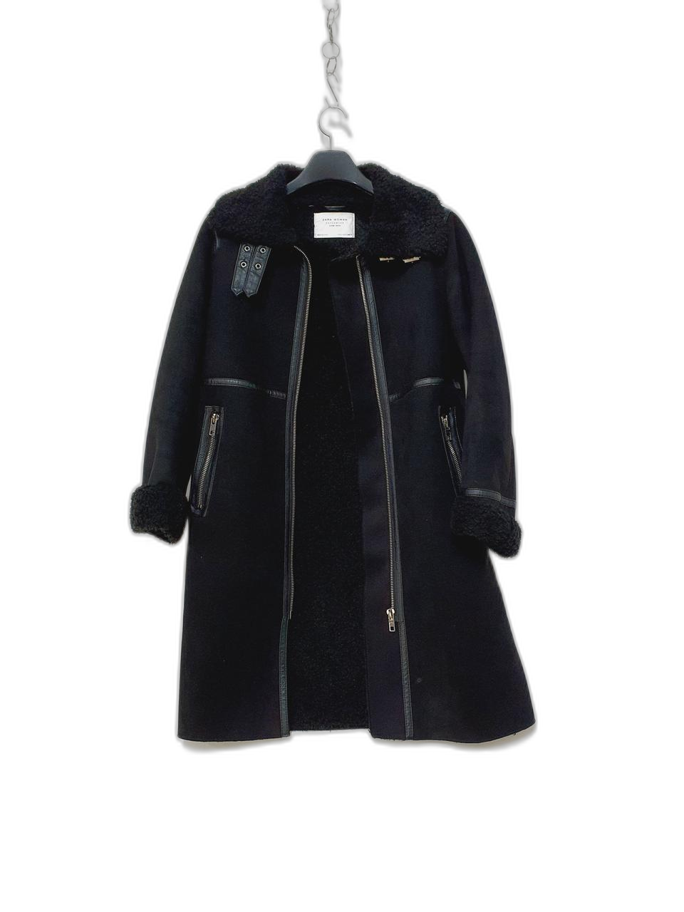 ZARA 자라 여성 스판 롱무스탕