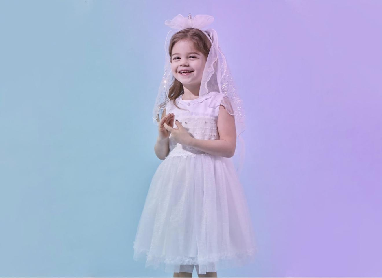 여아 긴팔티 드레스 머리핀 일괄 120사이즈 샤 원피스