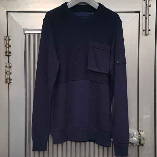 정품 스톤아일랜드 고스트피스 포켓 니트티셔츠 S 새상품수준