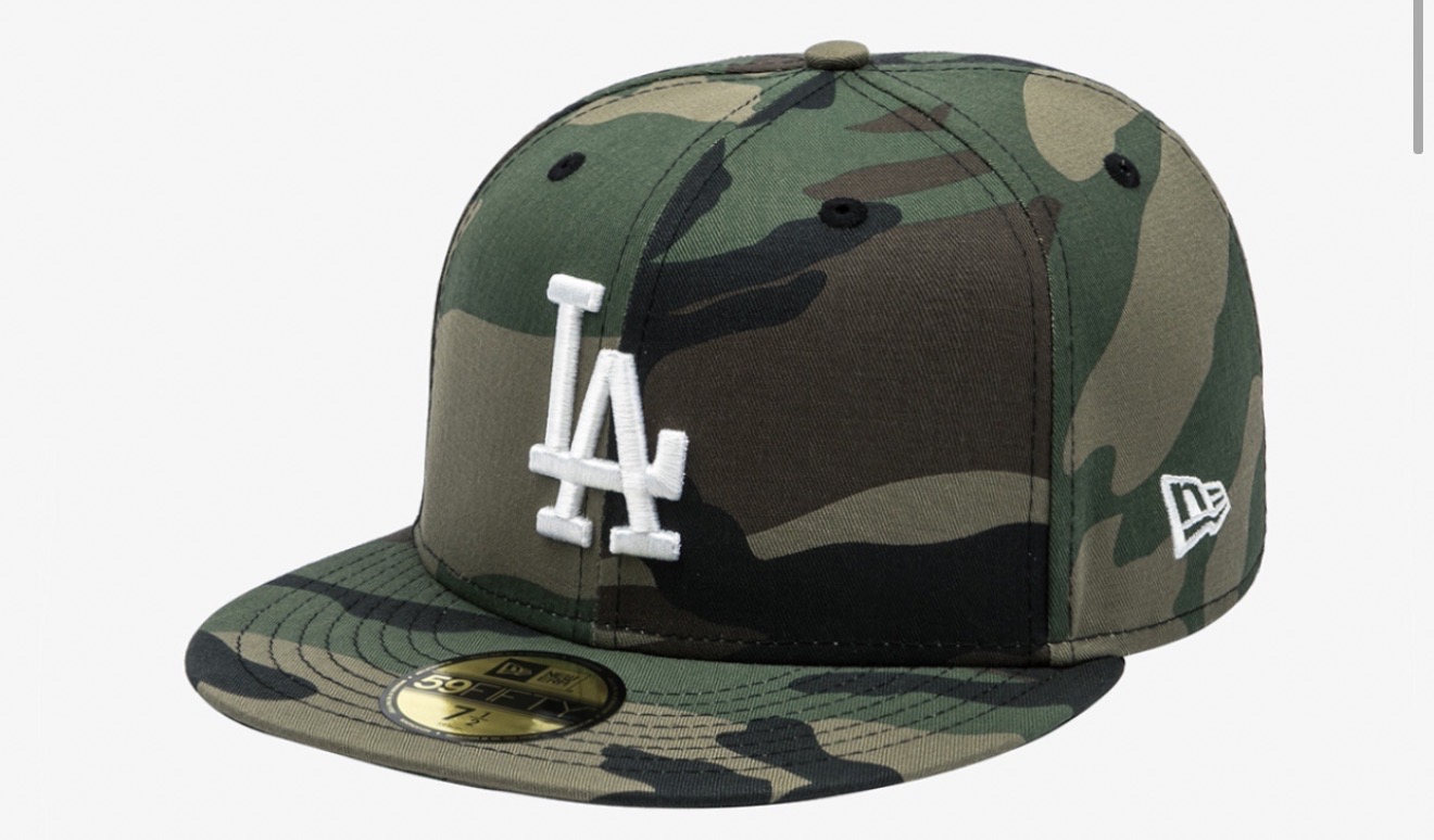 [새상품] MLB LA 다저스 베이직 우드랜드 카모 뉴에라