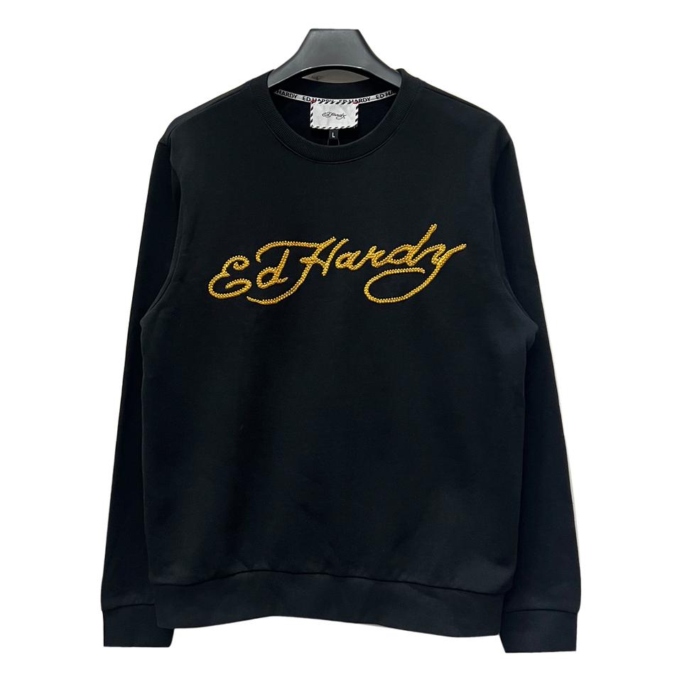 에드하디 골드 레터링 맨투맨 L