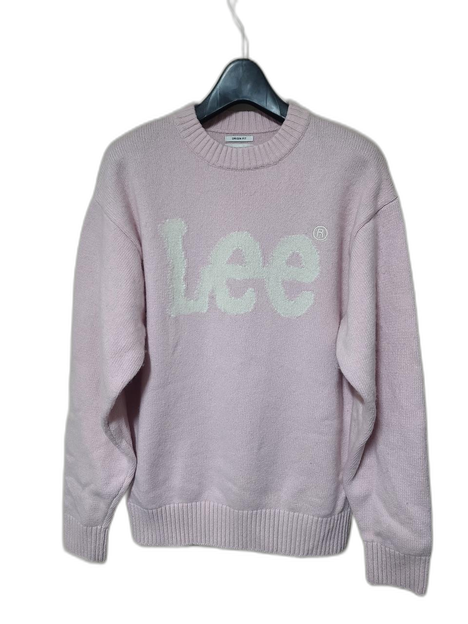 lee 빅트위치 로고 핑크 니트