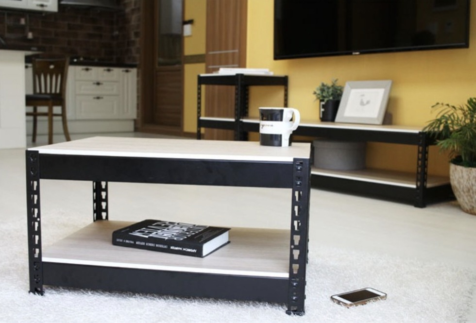 스피드랙 스타일의 2단 선반