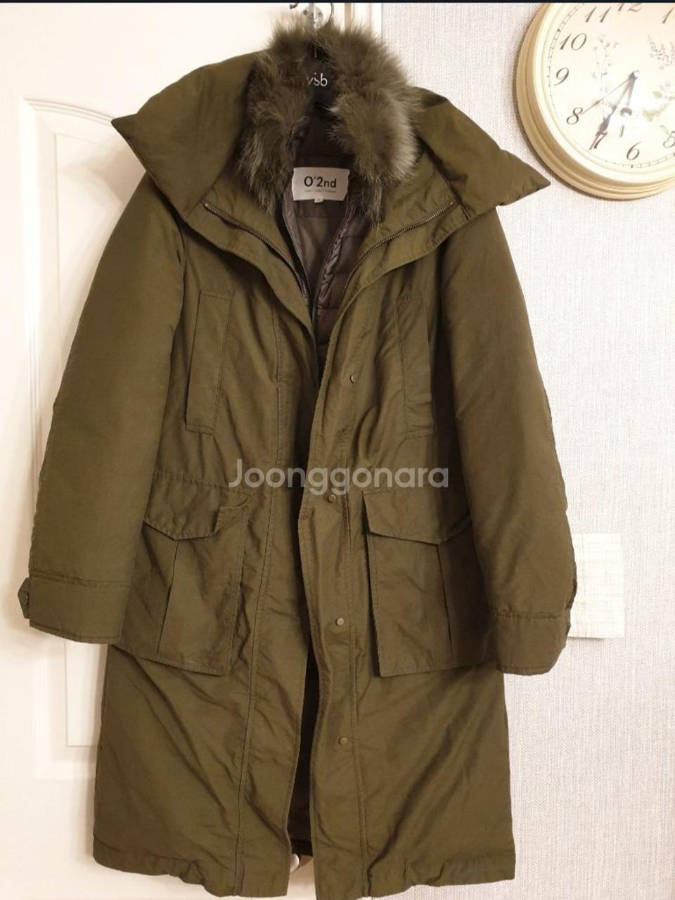 오즈세컨  거위털  롱패딩