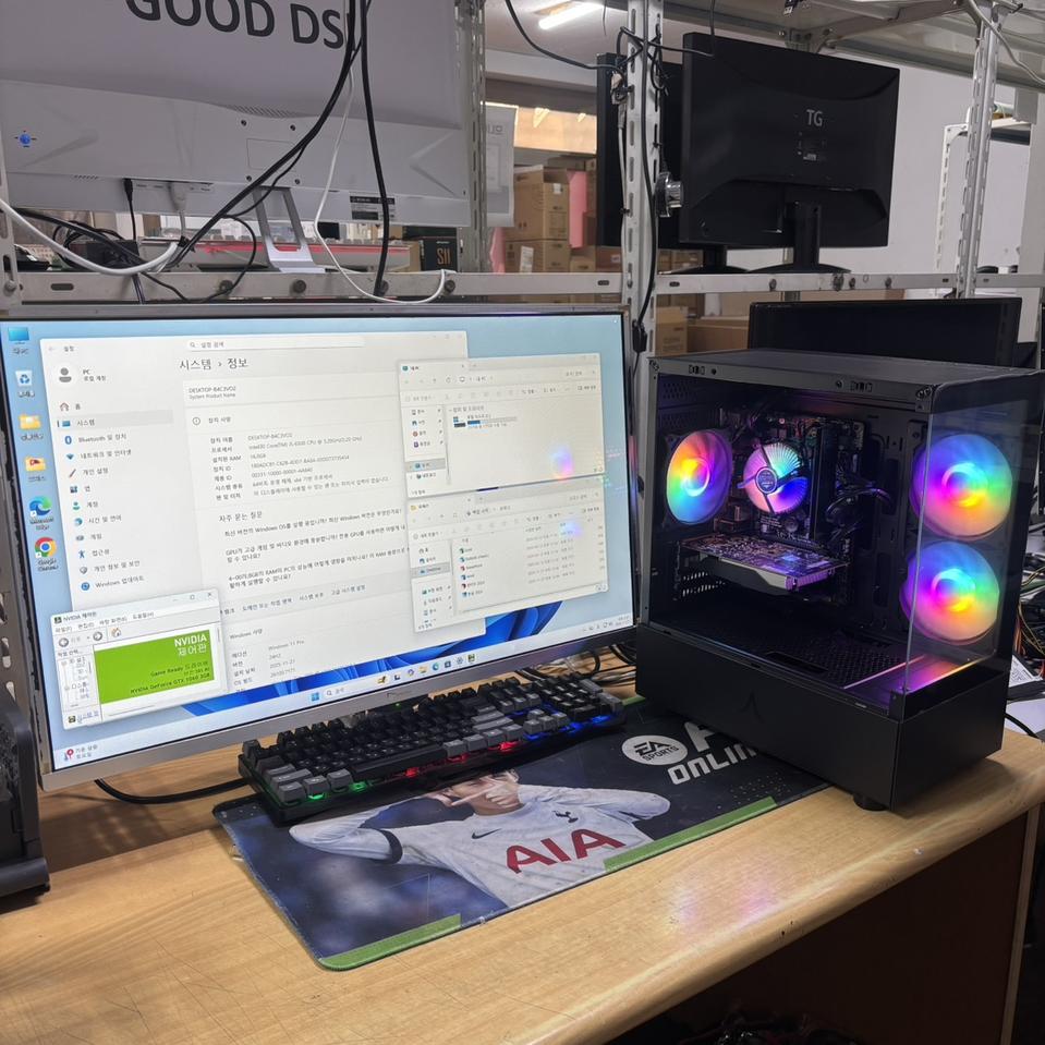 배그 오버워치 게임용 게이밍 i5-6500+GTX1060 중고리퍼 PC 