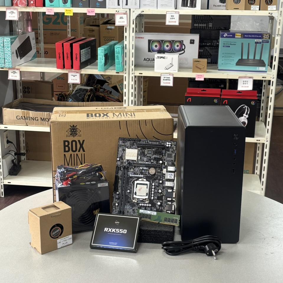 사무용 게임용 i5-7세대 조립 PC 본체 데스크탑 CAD 포토샵 작업