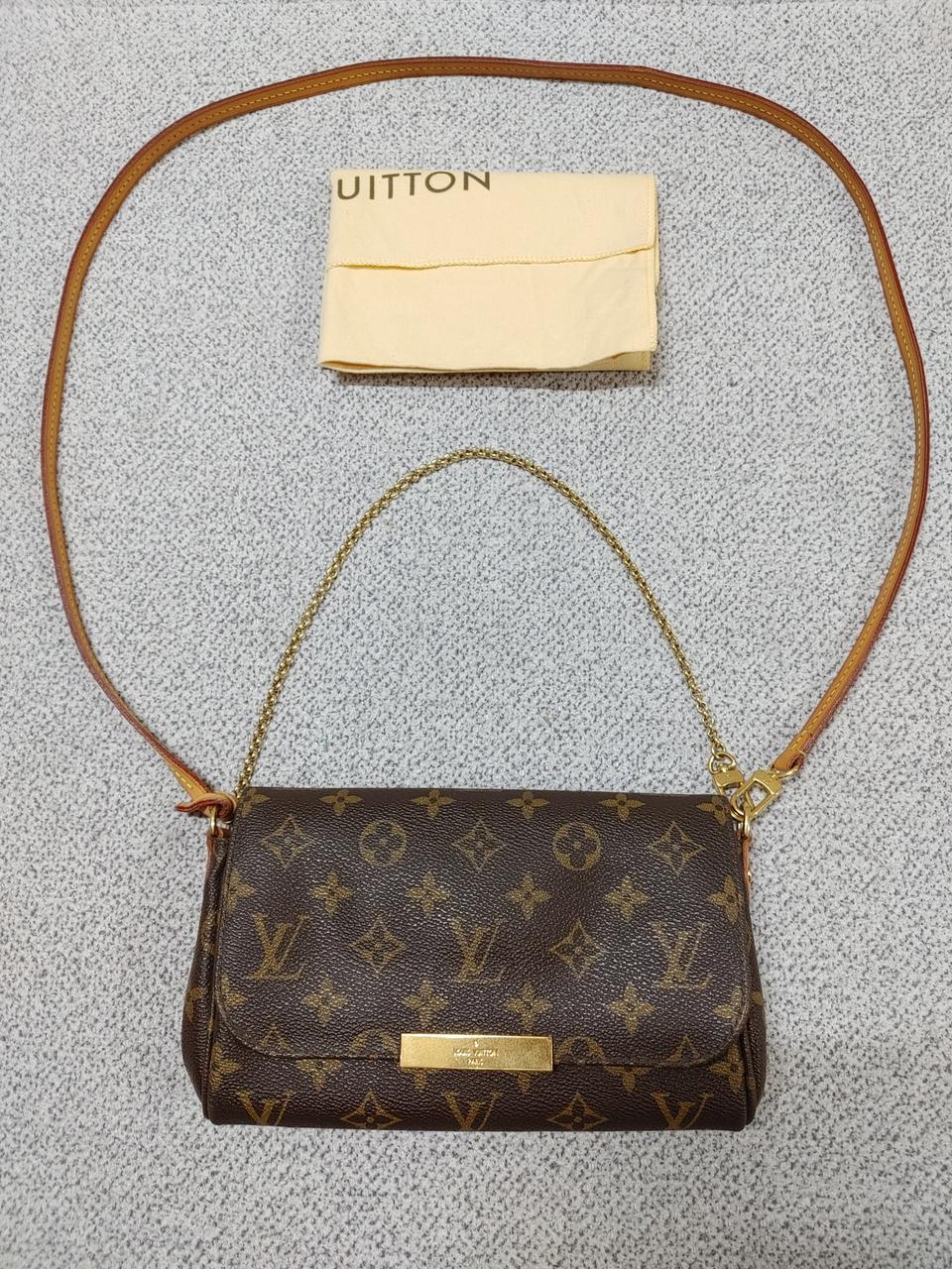 정품 루이비통 페이보릿 pm 크로스백 클러치백