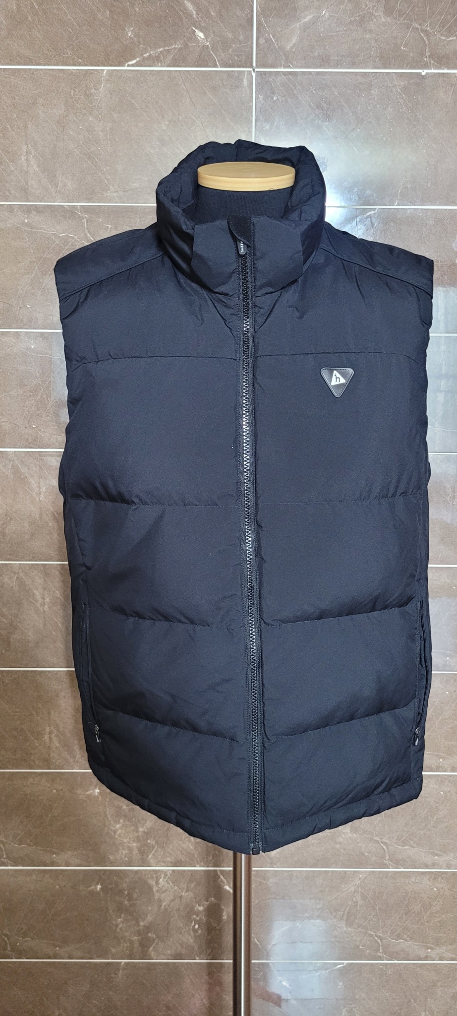 (남성100사이즈) 헤지스 골프 패딩 조끼(거위100)