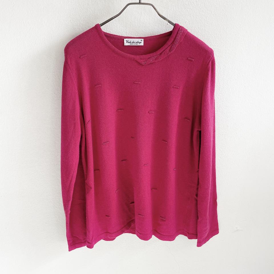 L) 미착용 이태리 캐시미어 혼방 니트