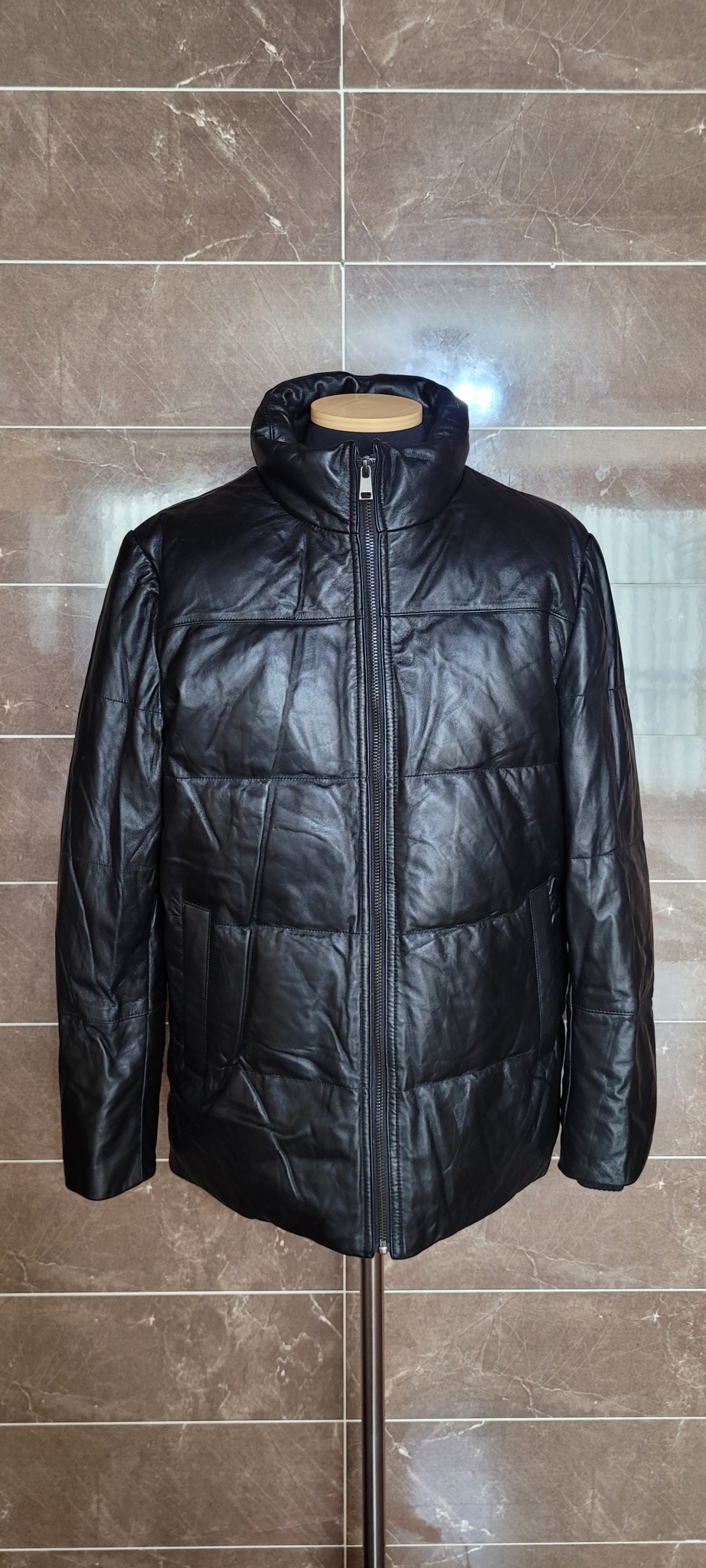 (남성95사이즈) 카시바디,KASIBADY 양가죽패딩 자켓(거위100)