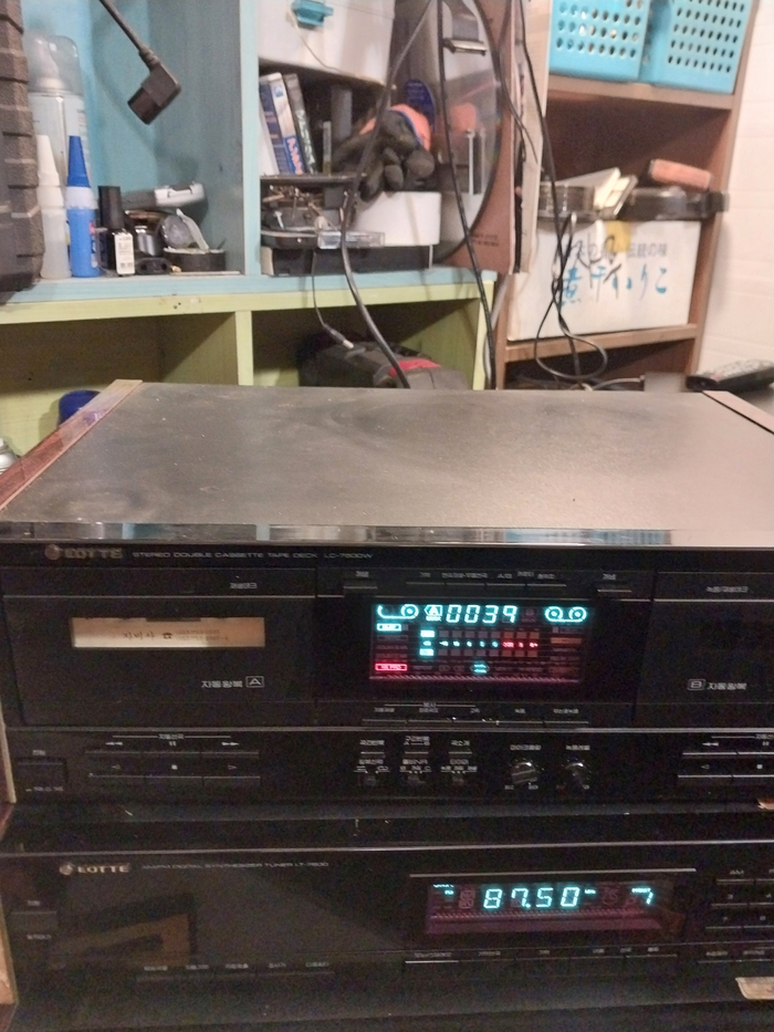 민트급 롯데 LC-7500W 더블 카세트 데크/주의 사항