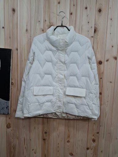 다운 격자무늬 패딩