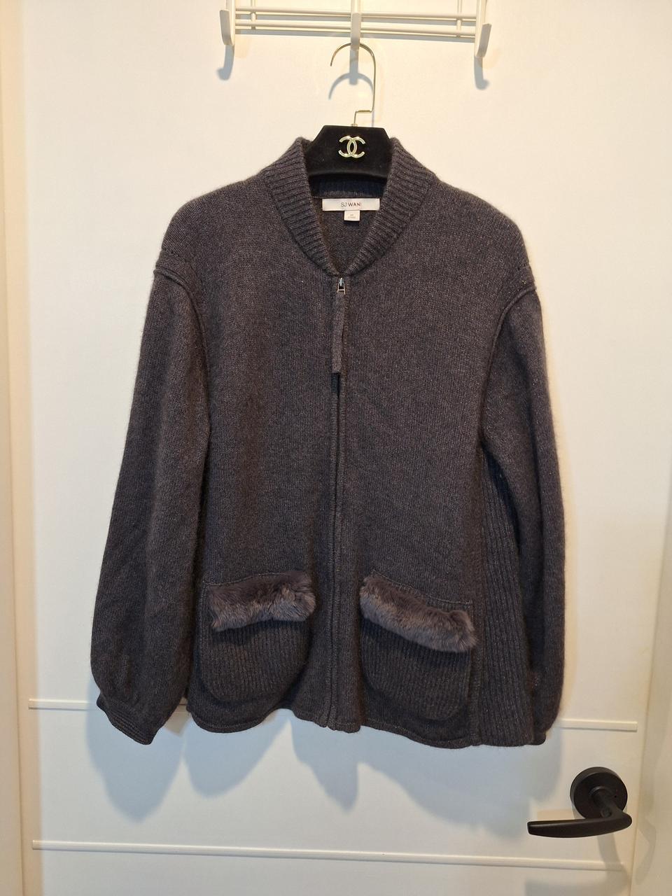 SJ WANI 손정완 여성 모 니트 가디건 집업