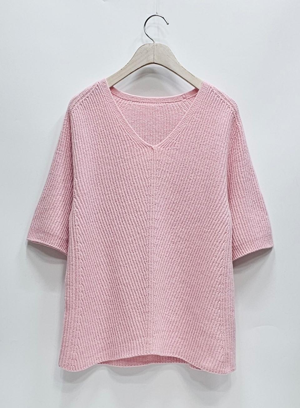 celebshop 셀렙샵에디션 22FW 홀가먼트 반팔 니트