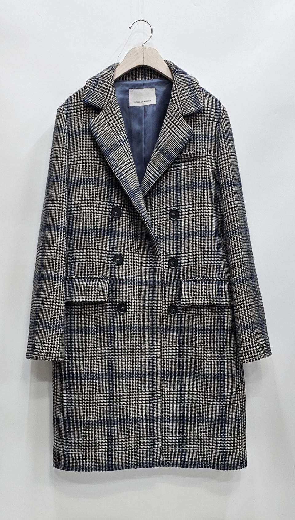 VOV 보브 체크 코트