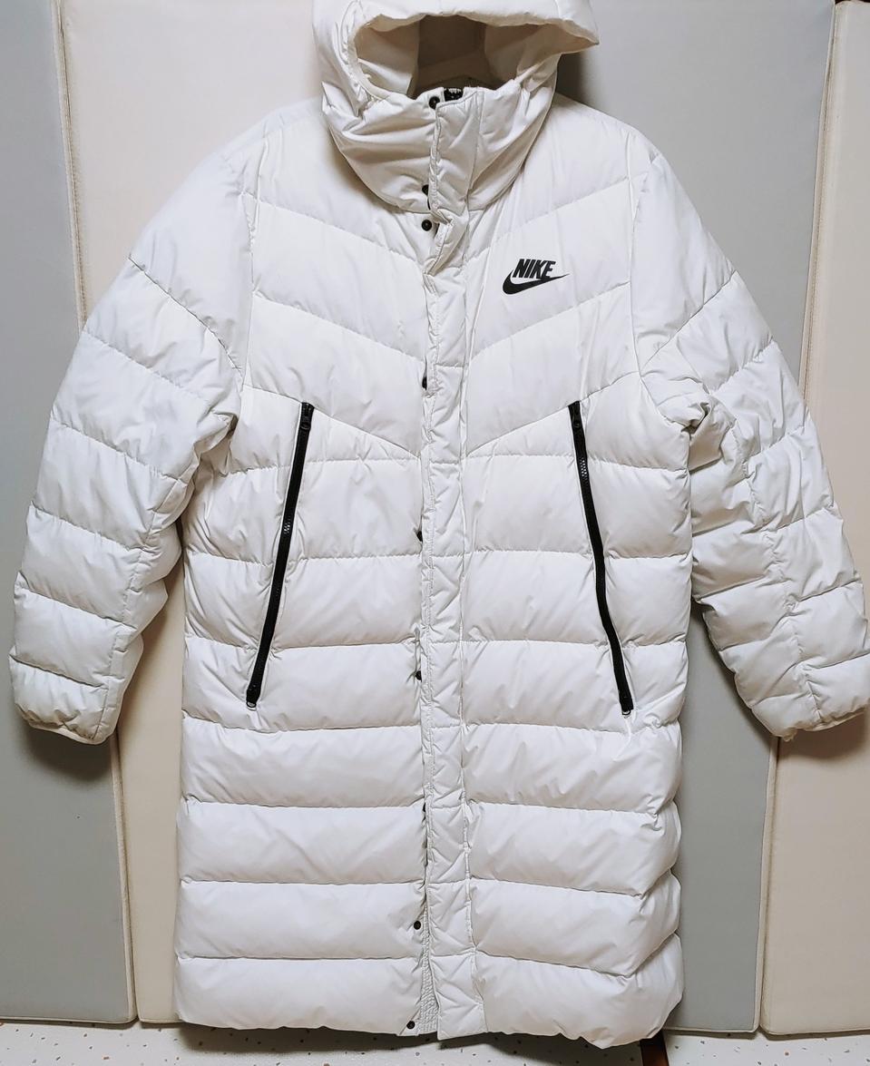[XL] 나이키 덕다운 롱패딩점퍼 화이트1360
