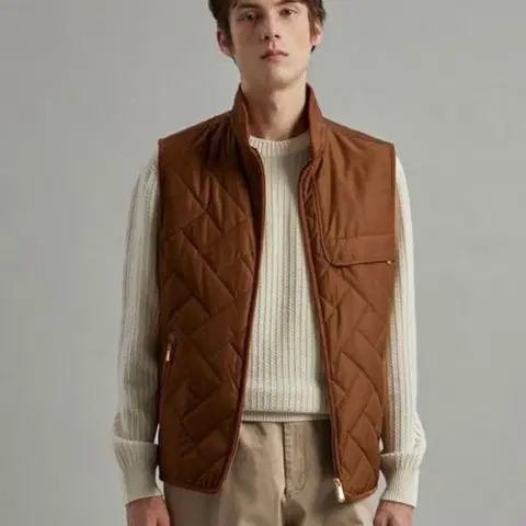 닥스 22fw 남성 다이아 퀼팅 조끼 95