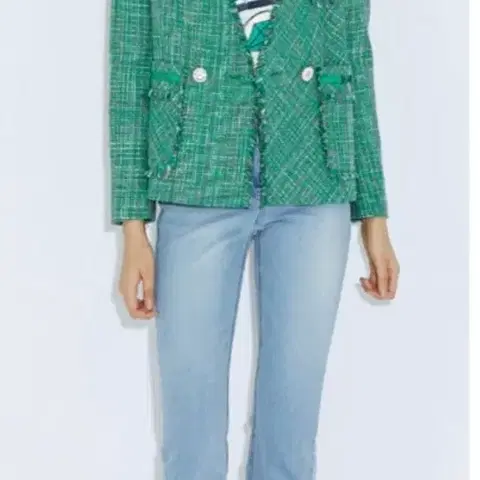 럭키슈에뜨 트위드 자켓 36