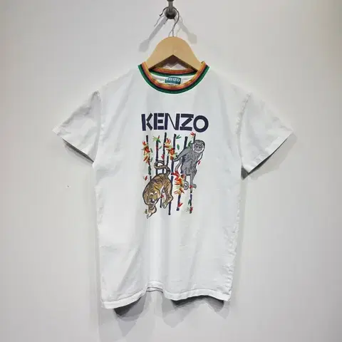 겐조 키즈(Kenzo Kids) 밤부 타이거 프린트 티셔츠_14