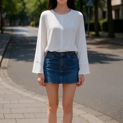 마시모뚜띠. 화이트 긴팔 블라우스_38