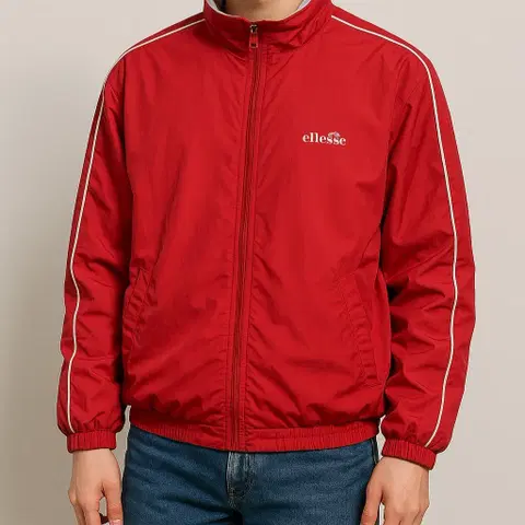Ellesse 레드 빈티지 윈드브레이커 트랙 재킷_105