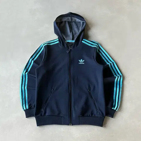[S]아디다스 후드 플락 네이비 트랙탑 져지