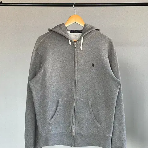 [M]폴로 랄프로렌 그레이 기모 후드집업