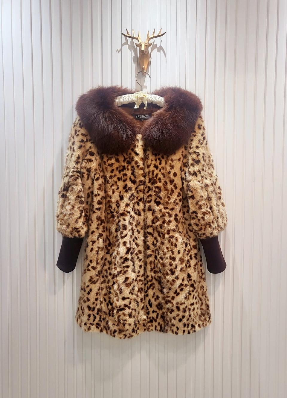 KASIBADY 레오파드 밍크 코트 (66)
