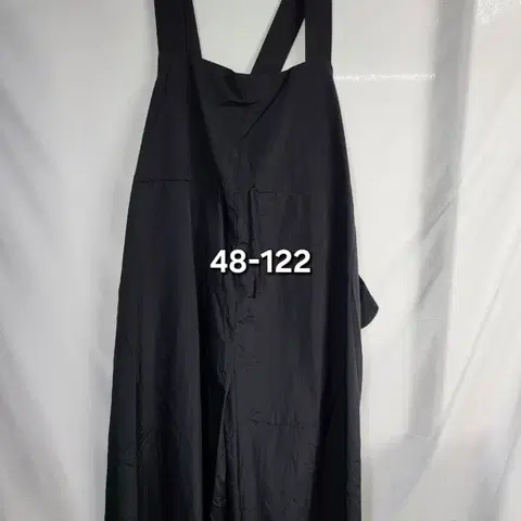 블랙 바스락 점프수트 48-122