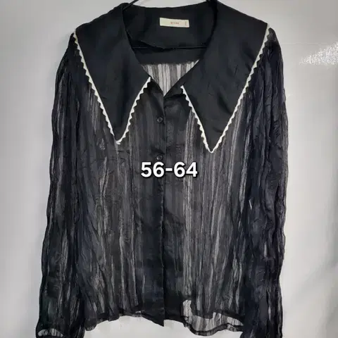 빅카라 쉬폰 긴팔 블라우스 56-64