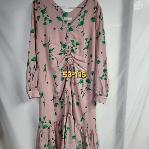 핑크 긴팔 원피스 53-115