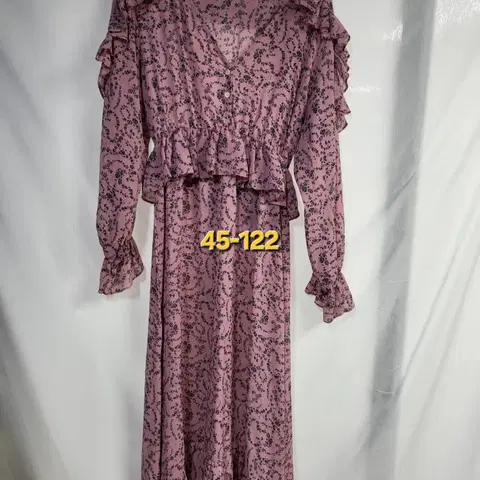 쉬폰 긴팔 원피스 45-122