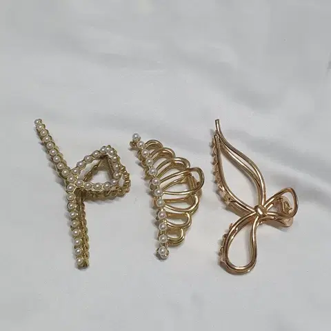 진주 머리집게 머리핀 팔아요 ~