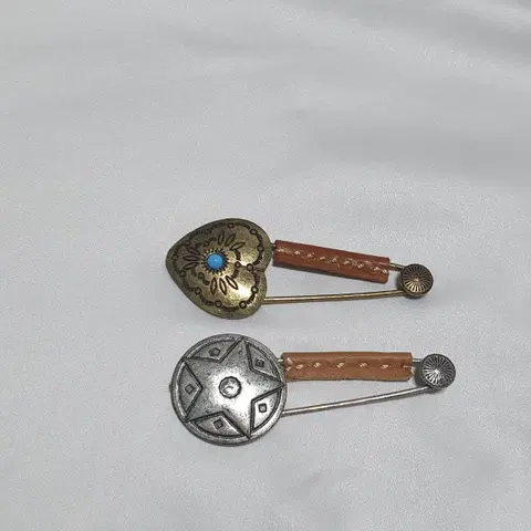 하트,별 모양 빈티지 옷삔 브로치 세트 팔아요