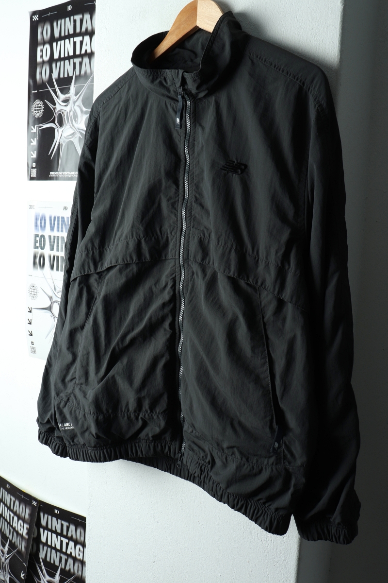 (L-XL) 뉴발란스 집업 바람막이 점퍼자켓 그레이 올드스쿨-162D6