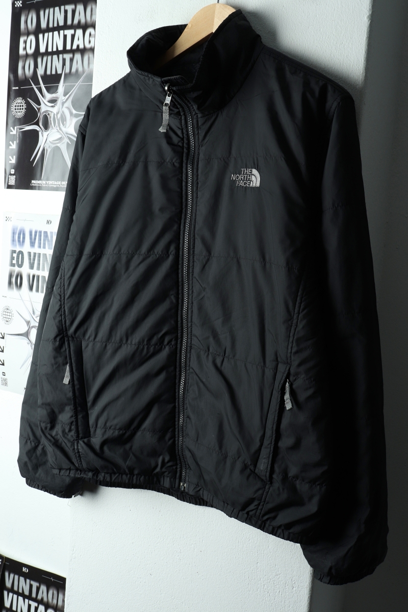 (M-L) 노스페이스 패딩 점퍼자켓 경량 블랙 테크웨어-162DD