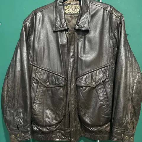 90s 소가죽 a-2자켓 105