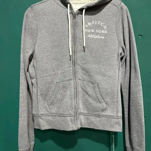 아베크롬비 양털 크롭 후드집업L