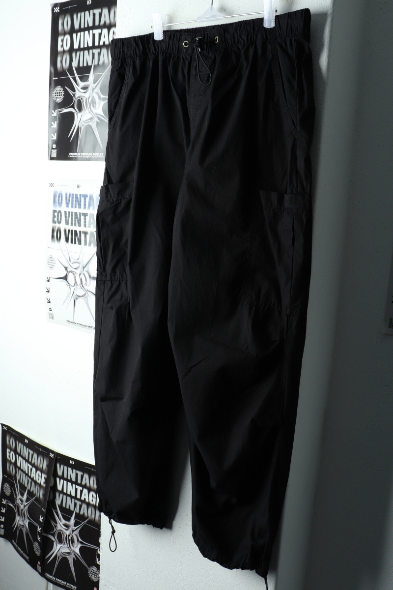 (L-XL) 자라 트레이닝복 바지 카고 블랙 스트링 조거-229C