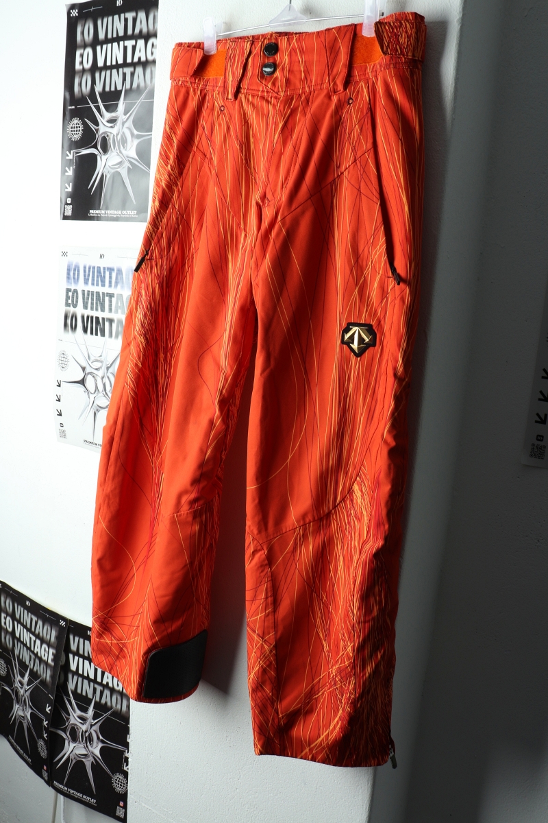 (S) 데상트 트레이닝복 바지 보드복 주황 일본판-229F