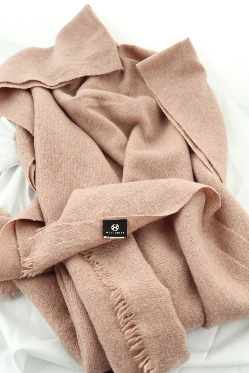 (F) 메트로시티 목도리 머플러 베이지 롱 숄 케이프 따뜻-2636