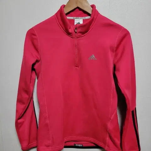 아디다스 클라이마웜 핑크 기모 긴팔티85
