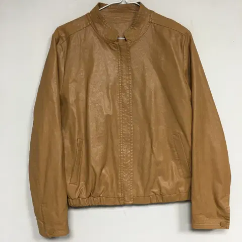 SATIN 샤틴 페이크레더 자켓 55