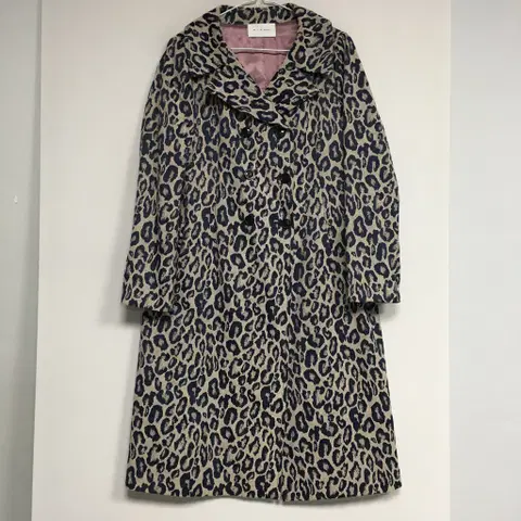 MICHAA 미샤 레오파드 더블 롱 코트 85